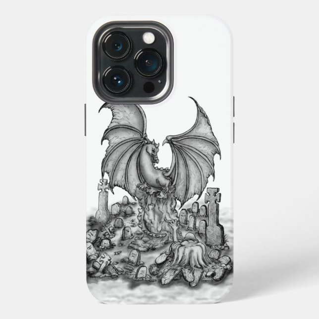 Funda Para iPhone Dragón con Zombie (Reverso )