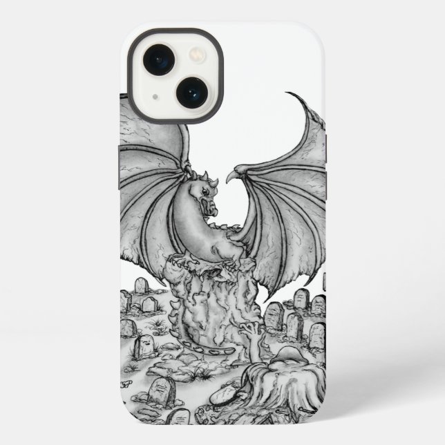 Funda Para iPhone Dragón con Zombie (Reverso )