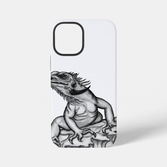 Funda Para iPhone Dragón en la Roca (Reverso )