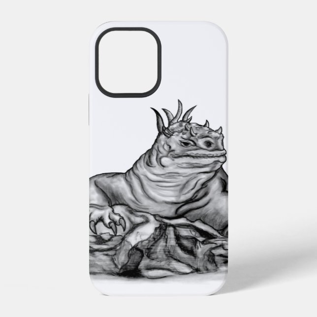 Funda Para iPhone Dragón en la roca (Reverso )