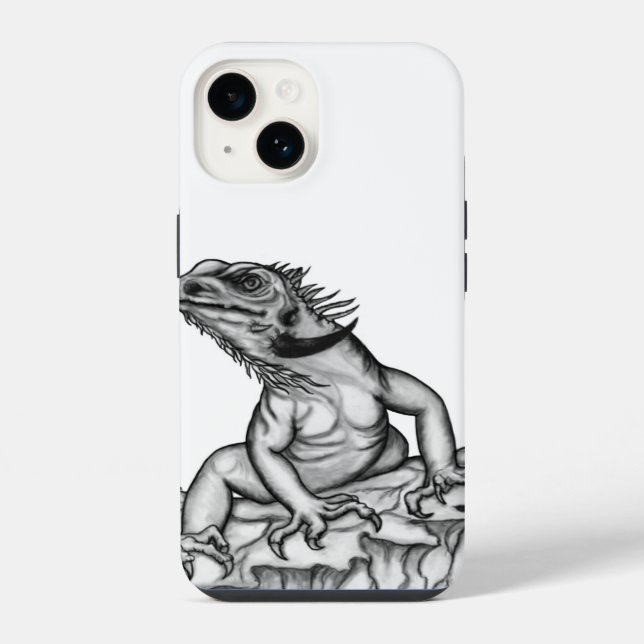 Funda Para iPhone Dragón en la Roca (Reverso )