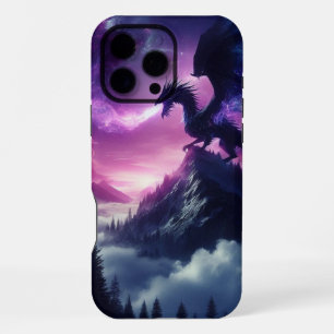 Funda Para iPhone 16 Pro Max Dragón Etéreo Oscuro Medieval