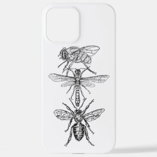Funda Para iPhone 12 Pro Max Dragon Fly, Bee y Housefly - Interesante Combo!