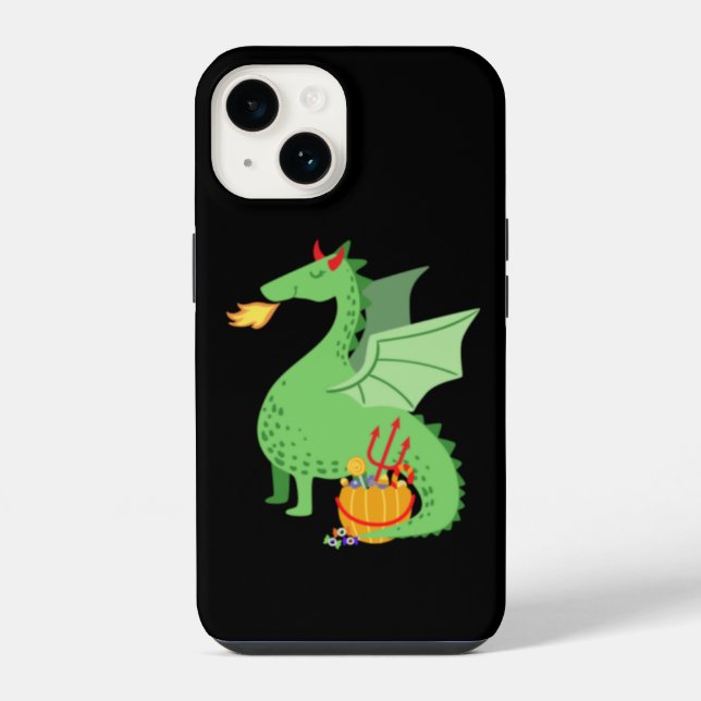 Funda Para iPhone Dragon Halloween (Reverso )