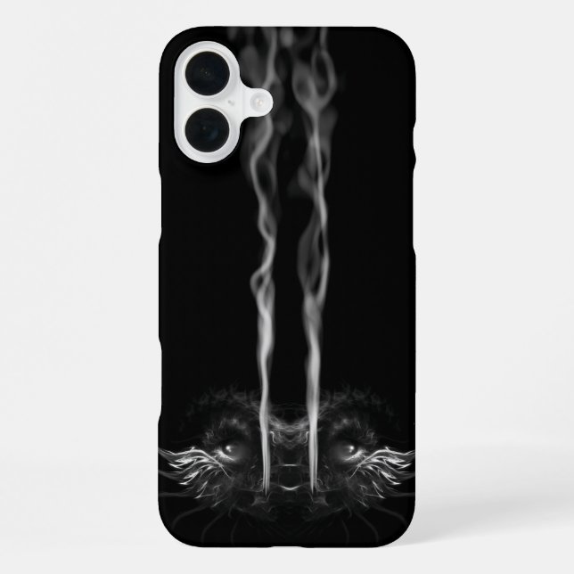 Funda Para iPhone Dragón Negro Fumando (Reverso )