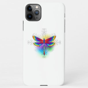 Funda Para iPhone 11Pro Max Dragón poligonal arcoiris
