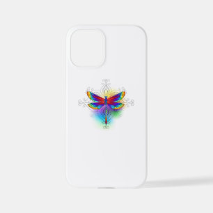 Funda Para iPhone 12 Mini Dragón poligonal arcoiris