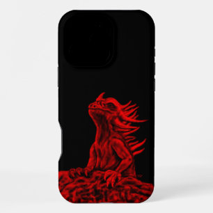 Funda Para iPhone 16 Pro Max Dragón rojo pequeño