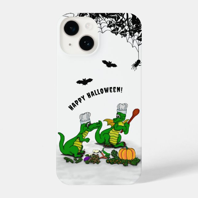 Funda Para iPhone Dragones - ¡Feliz Halloween! Hoy cocinaré (Reverso )