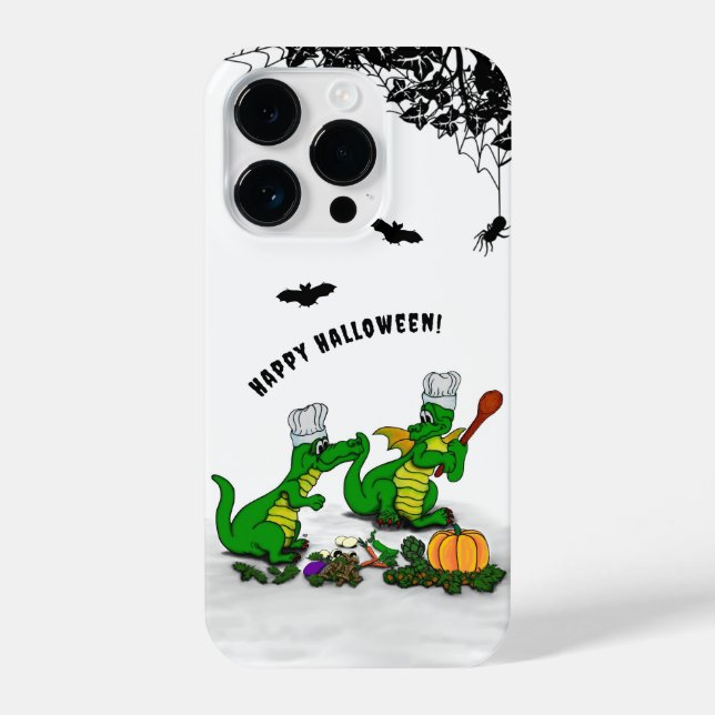 Funda Para iPhone Dragones - ¡Feliz Halloween! Hoy cocinaré (Reverso )