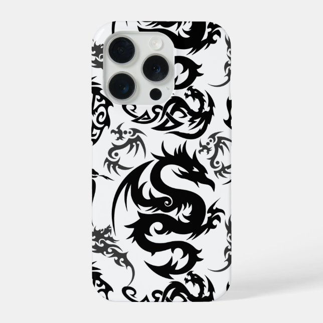 Funda Para iPhone Dragons outline pattern 05.b.DOLP01 (Reverso )