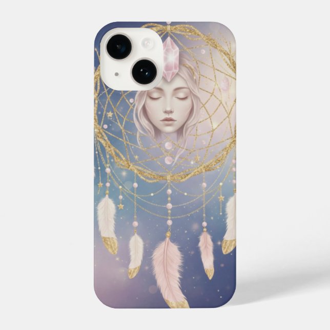 Funda Para iPhone Dreamcatcher Goddess - Ethereal Moon & Stars (Reverso )