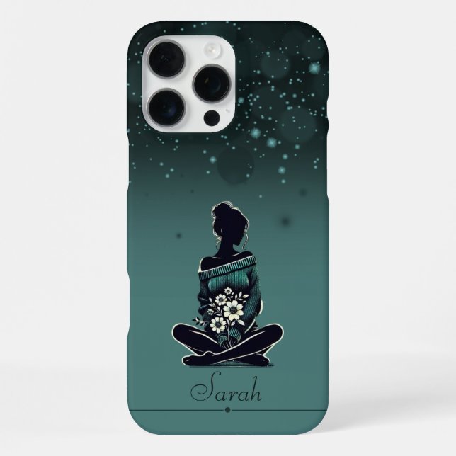 Funda Para iPhone Dreamy Floral Silhouette (Reverso )