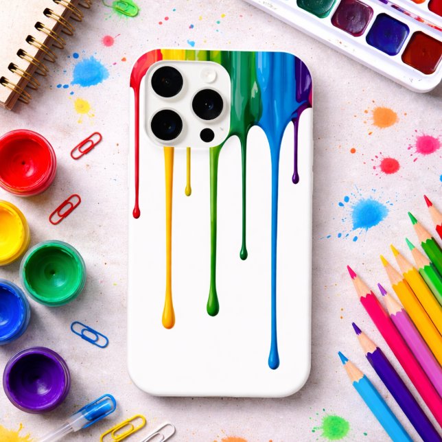 Funda Para iPhone Dripping Rainbow Paint (Subido por el creador)