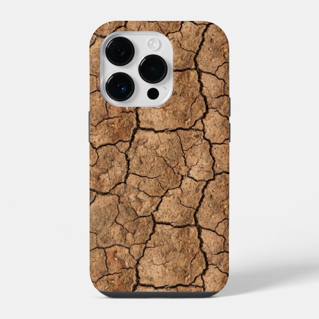 Funda Para iPhone Dry Cracked Earth Texture iPhone Case (Reverso )
