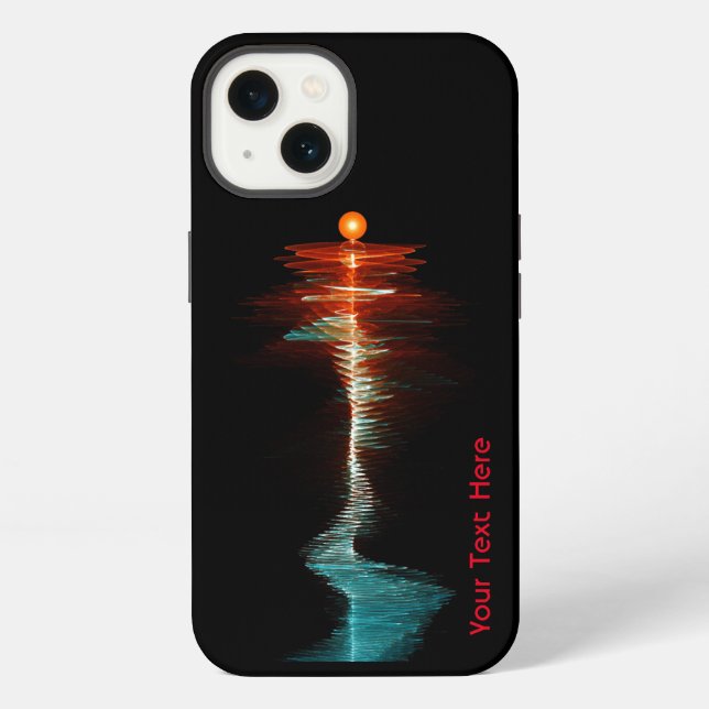 Funda Para iPhone Dualidad de onda de partículas (Reverso )