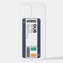 Funda Para iPhone 12 DUB Dublin Boarding Pass - Irlanda Ticket