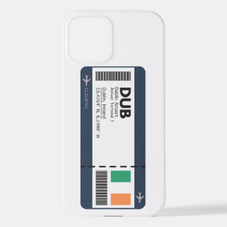 Funda Para iPhone 12 DUB Dublin Boarding Pass - Irlanda Ticket