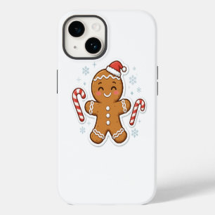 Funda Para iPhone 14 Dulce Hombre de Jengibre Arte de Galleta de Navida