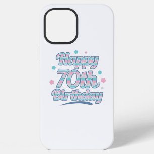 Funda Para iPhone 12 Pro Max Dulce pastel celebrando el cumpleaños número 70