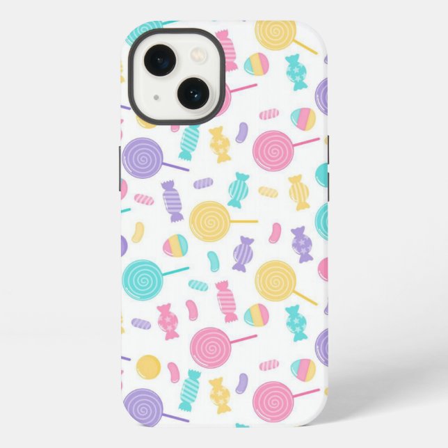 Funda Para iPhone Dulces coloridos (Reverso )