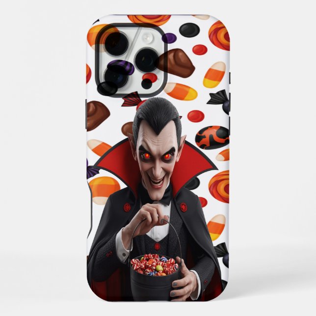 Funda Para iPhone Dulces de Halloween de Drácula (Reverso )