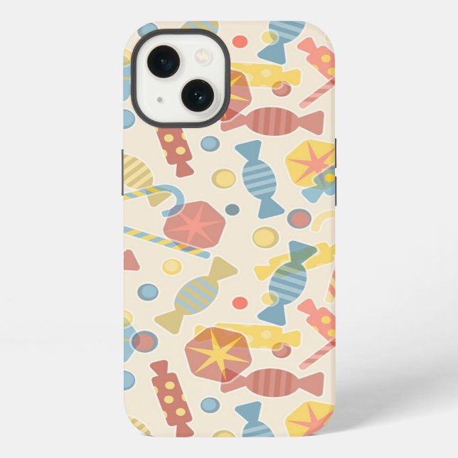 Funda Para iPhone Dulces y modelo del caramelo (Reverso )