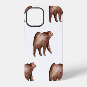 Funda Para iPhone 12 Dulzura de oso: patrón de animal de acuarela