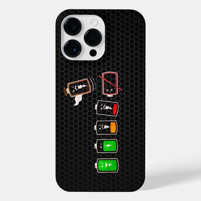 Funda Para iPhone Duración de la batería - Edición retro (Reverso)