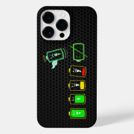 Funda Para iPhone 14 Pro Max Duración de la batería - Groovy Green Vibe Edition