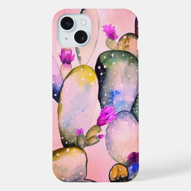 Funda Para iPhone Dusty Pink Cactus (Reverso )