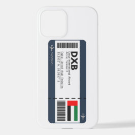 Funda Para iPhone 12 DXB Dubai Boarding Pass - Dubai Ticket