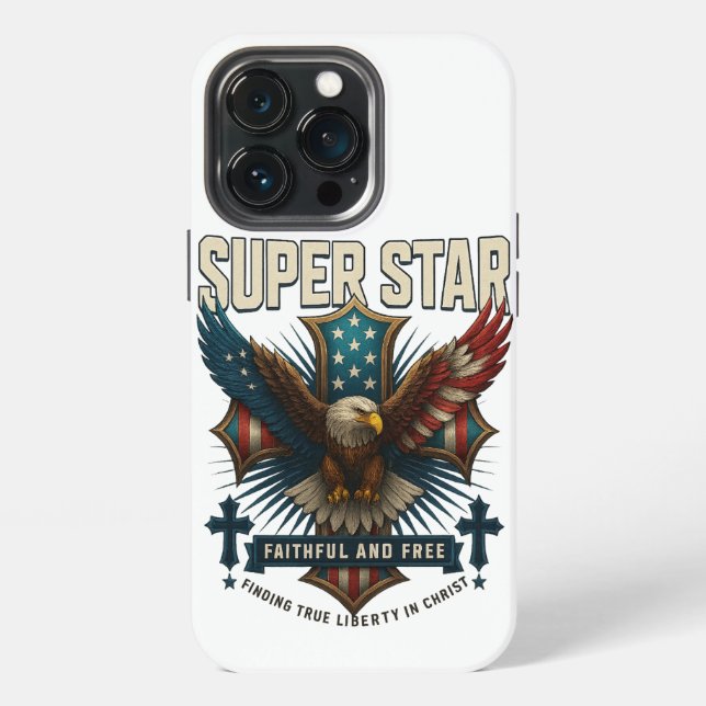 Funda Para iPhone Eagle Emblem Super Star (Reverso )