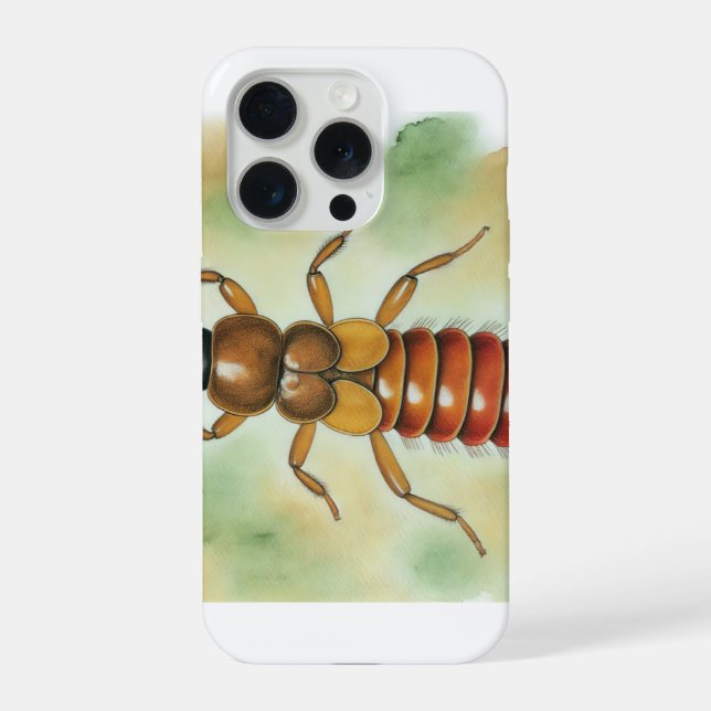 Funda Para iPhone Earwig Dermaptera 110924IREF215 - Watercolor (Reverso )