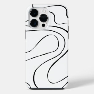 Funda Para iPhone 14 Pro Max Ebb y Flow 2 - Blanco y negro