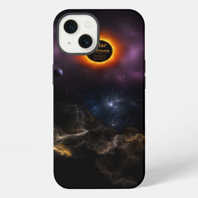 Funda Para iPhone Eclipse solar 2017 Bloom nebulosa (Reverso )