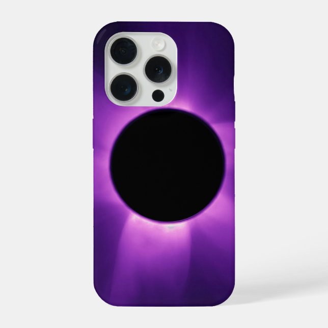 Funda Para iPhone Eclipse Solar Artificial desde el Espacio (Reverso )