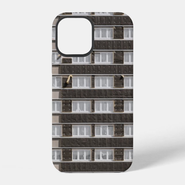Funda Para iPhone Edificio comercial marrón (Reverso )