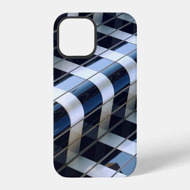 Funda Para iPhone Edificio de altura negro y gris (Reverso )