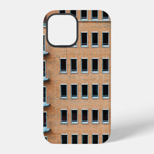 Funda Para iPhone 12 Edificio de pared de ladrillo marrón