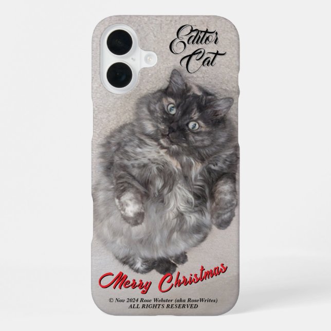 Funda Para iPhone Editor Cat por RoseWrites iPhone / iPad case (Reverso )