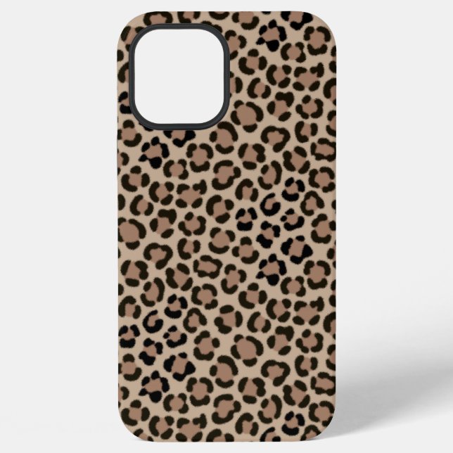 Funda Para iPhone Efecto de piel de leopardo de moda con patrón de r (Reverso )