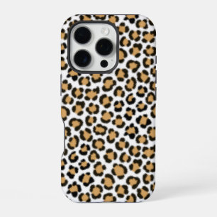 Funda Para iPhone 16 Pro Efecto de repetición de patrón de piel de leopardo