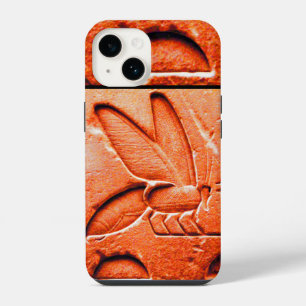 Funda Para iPhone 14 EGIPCIACO ANTIGUO COLMENA DE ABEJAS APICULTOR Rojo
