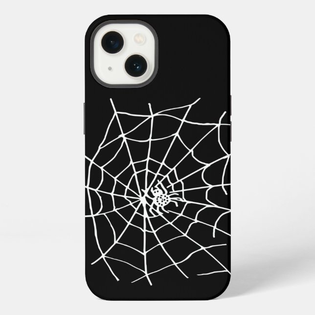 Funda Para iPhone Ein Spinnennetz mit einer Spinne (Reverso )