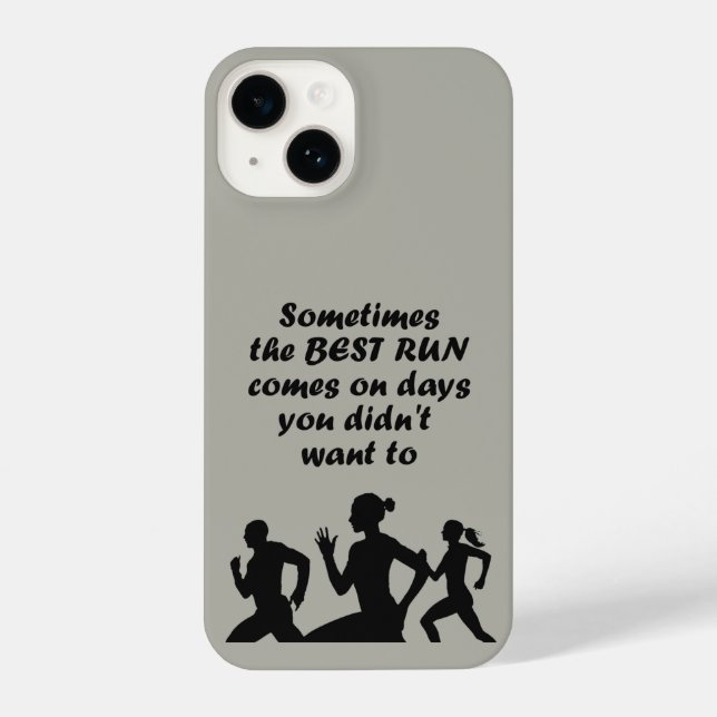 Funda Para iPhone Ejecución de Runner Run Inspirador Motivation (Reverso )