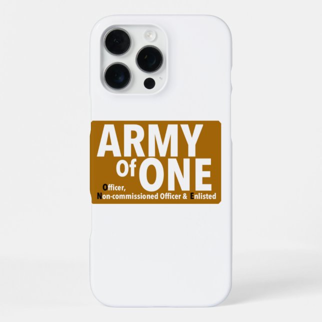 Funda Para iPhone Ejército De Una Novedad De Impresión (Reverso )