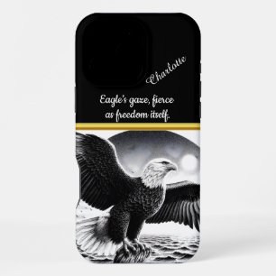 Funda Para iPhone 16 Pro Max El águila majestuoso se eleva sobre turbulentas ol