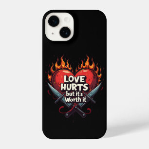 Funda Para iPhone 14 El amor duele pero vale la pena.