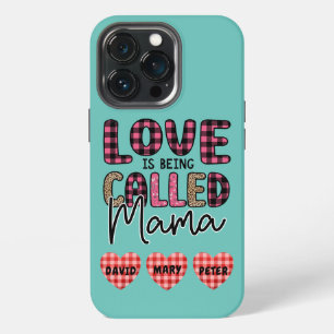 Funda Para iPhone 13 Pro El amor se llama mamá, regalo de mamá Personalizab